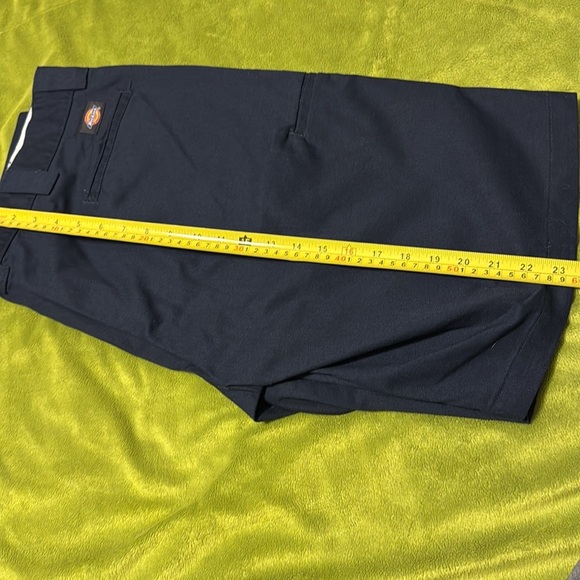 New Dickies Long Flat Front Chino Skater Work Streetwear Shorts 40 Navy - Picture 5 of 5